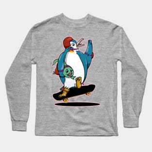 Skateboard Ollie Long Sleeve T-Shirt